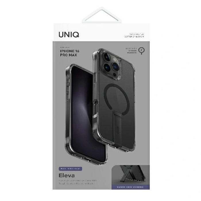 UNIQ Eleva with Vertica Stand Apple iPhone 16 Pro Max carbon black
