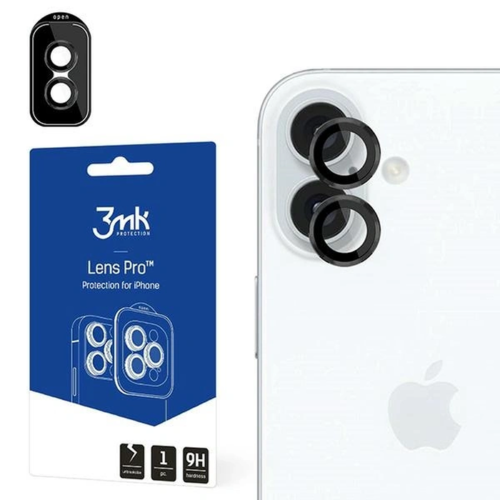 3MK Lens Protection Pro Apple iPhone 16 / 16 Plus Black