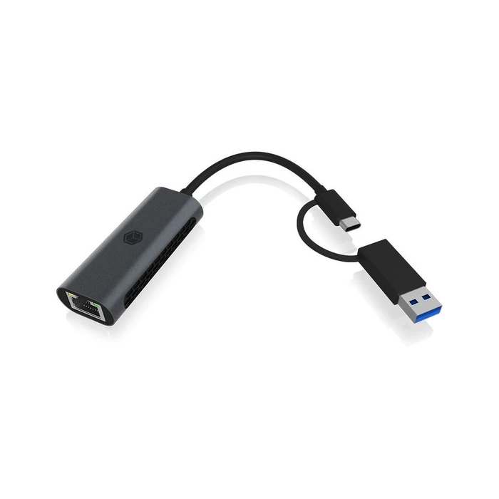Αντάπτορας Δικτύου USB Icy Box USB3.2 Gen1 Type-A, Type-C 2.5GB Ethernet LAN