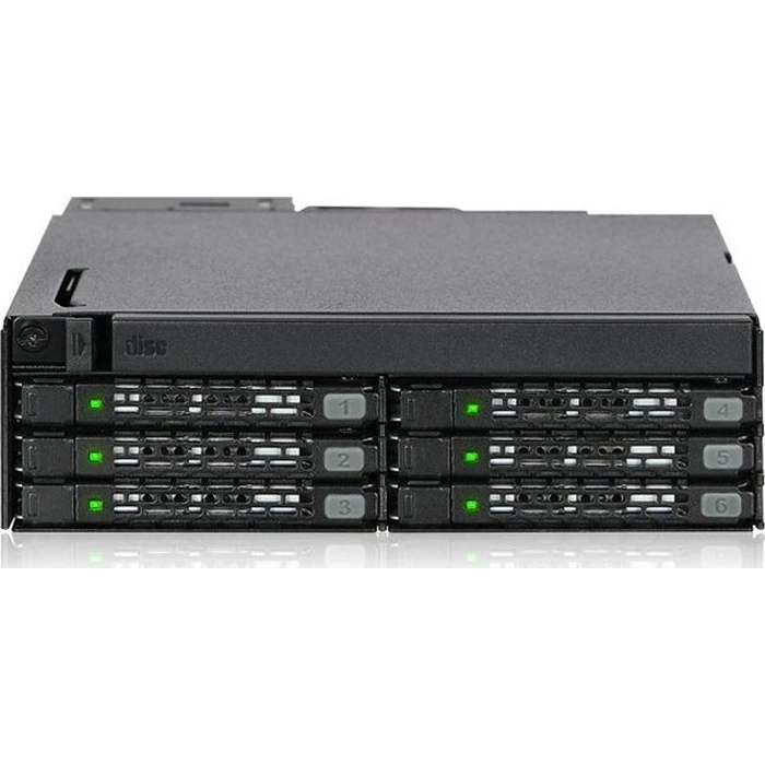Backplane Icy Dock 6x6,3cm SATAI-III in 1x5,25" HDD/SSD sw
