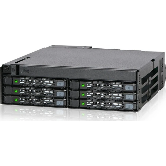 Backplane Icy Dock 6x6,3cm SATAI-III in 1x5,25" HDD/SSD sw