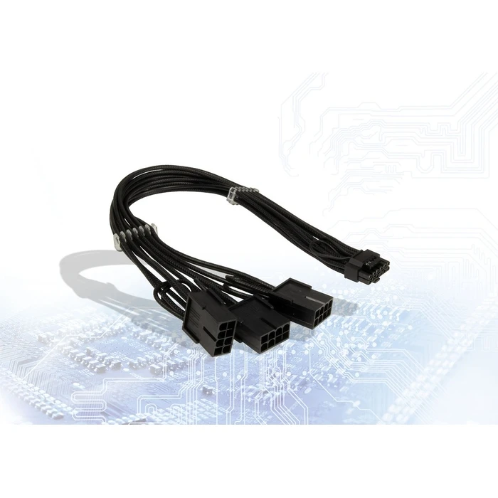 Καλώδιο Inter-Tech GPU-02 (12+4pin) to 3x8pin PCIe, 34cm