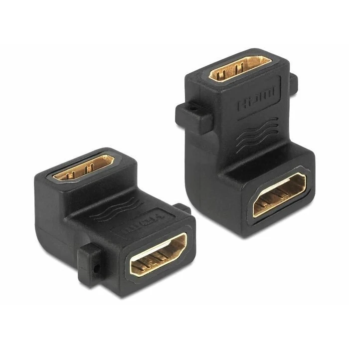 Αντάπτορας HDMI Delock HDMI A -> A F/F 90° below