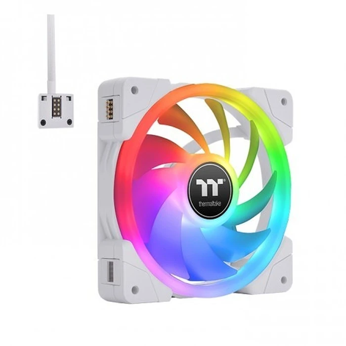 Case Fan 12cm Thermaltake Swafan EX12 RGB (3-Fan-Pack) White