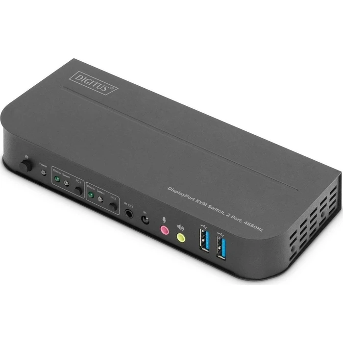 KVM Switch Digitus 2-Port, HDMI 4K, metal housing