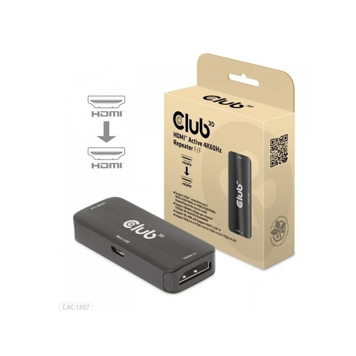 HDMI Repeater Club 3D > HDMI 4K60Hz Active F/F