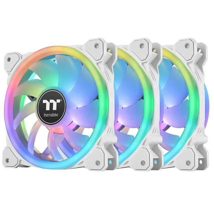 Case Fan 14cm Thermaltake Swafan 14 RGB (3-Fan-Pack) White