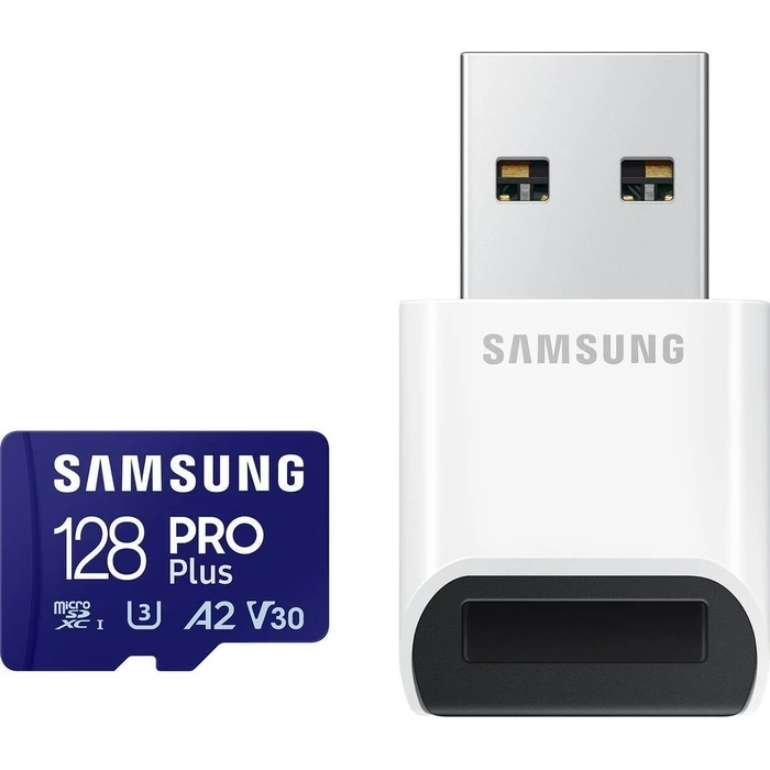 Κάρτα Μνήμης microSD 128GB Samsung SDXC PRO Plus (2023) Reader