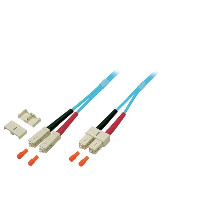 Καλώδιο Οπτικής Ίνας EFB Duplex Jumper SC-SC 50/125, OM3, LSZH, aqua, 3.0mm, 0,5m