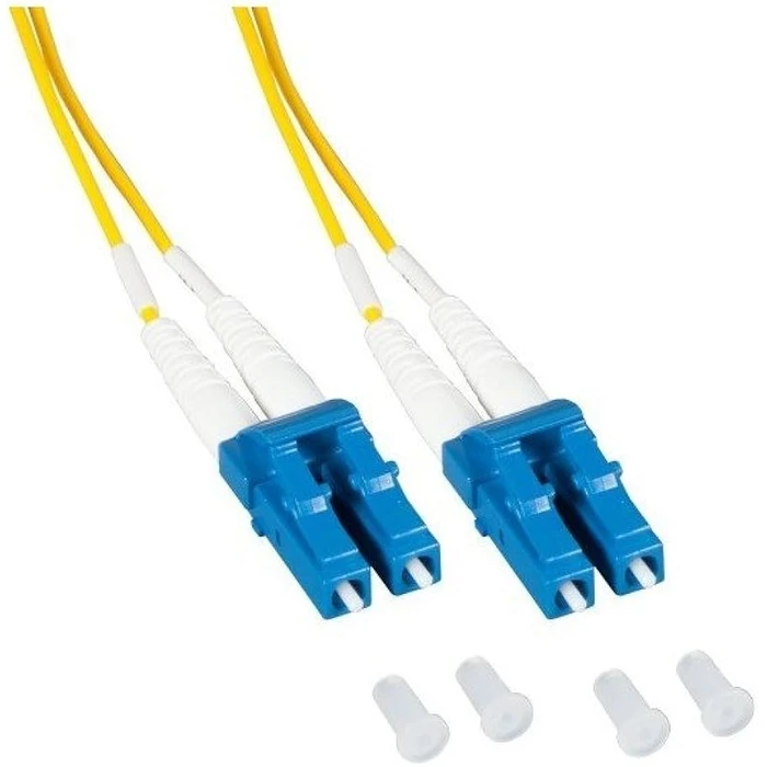 Καλώδιο Οπτικής Ίνας EFB Duplex Jumper LC-LC 9/125, OS2, LSZH, Yellow, 1.2mm, 2m