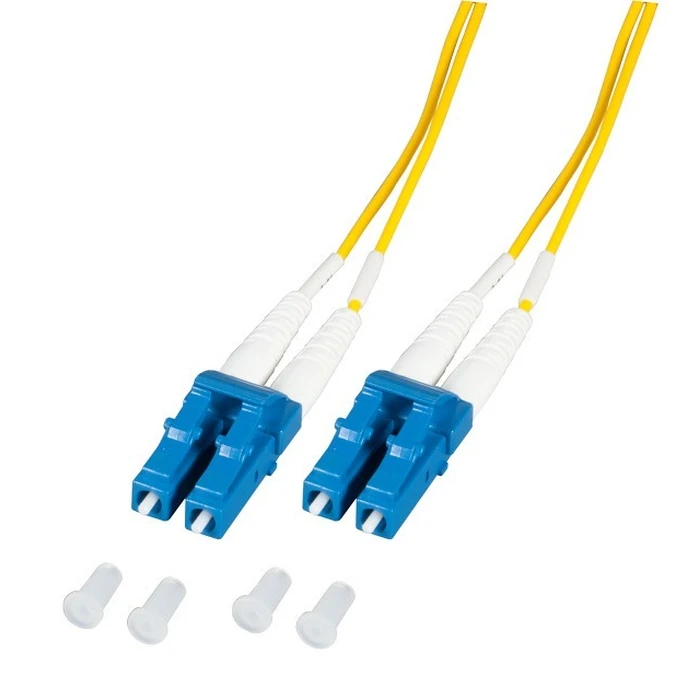 Καλώδιο Οπτικής Ίνας EFB Duplex Jumper LC-LC 9/125, OS2, LSZH, Yellow, 1.2mm, 2m
