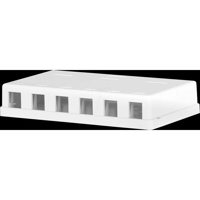 Αξεσουάρ Δικτύου EFB Keystone connection box, 6Port, surface-mounted