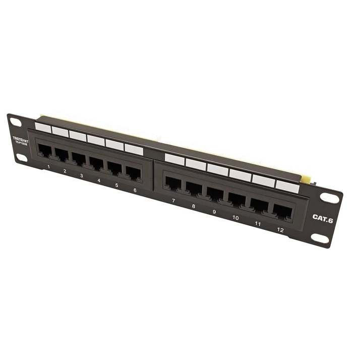 Patch Panel Trendnet 12-Port Cat. 6 unshielded (10" wide)