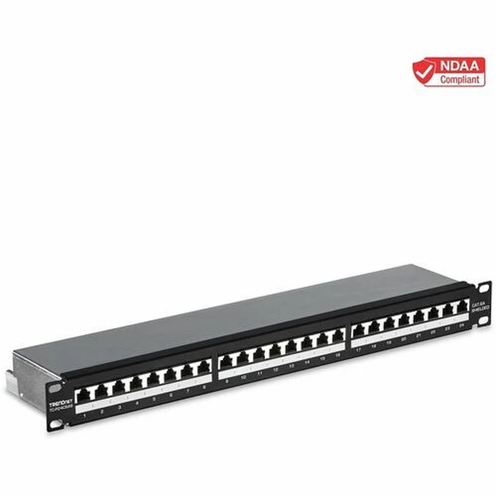 Patch Panel Trendnet 24-port Cat6a shielded 19"
