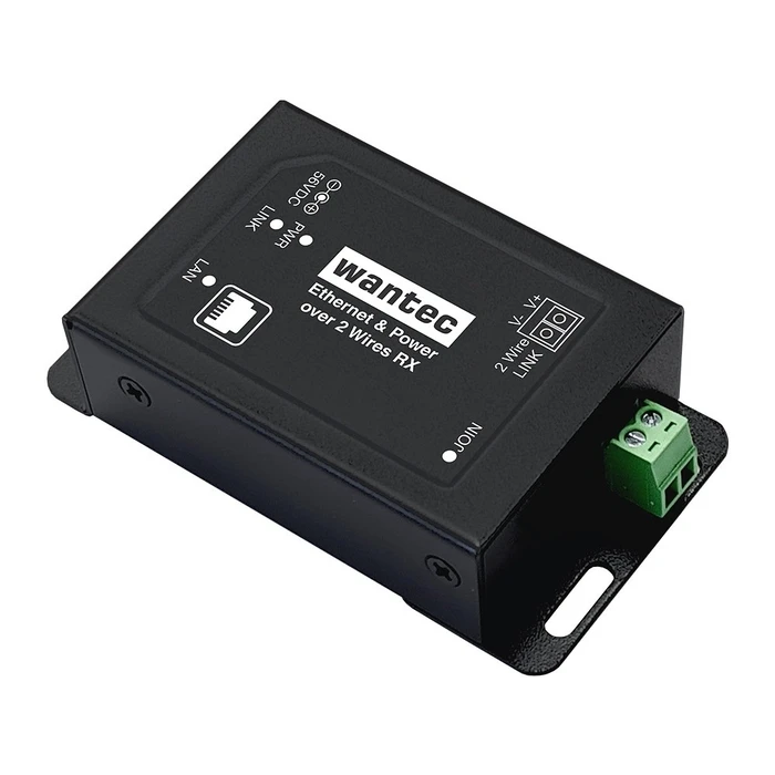 PoE Adapter Wantec 2wIP E PoE-screw terminal switch side/transmitter