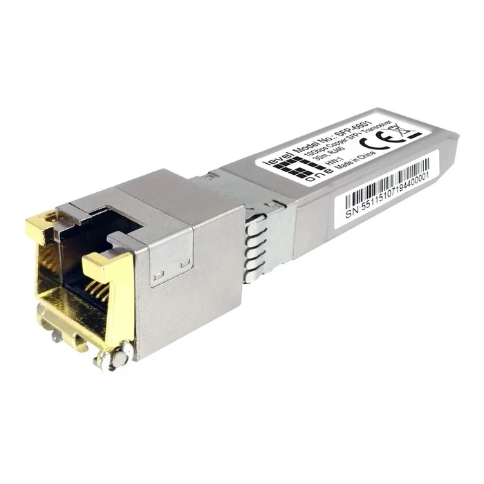Transceiver LevelOne SFP+ 10G Coppe to Glasfaser 30m RJ45