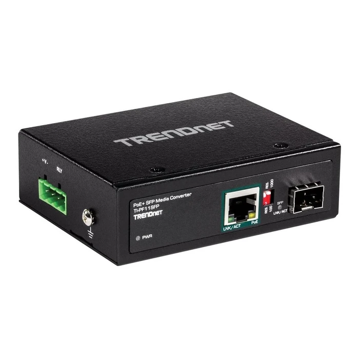 PoE Adapter Trendnet Industrieller SFP to Gbit PoE+
