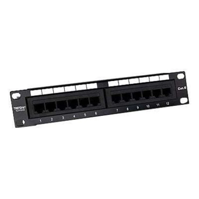 Patch Panel Trendnet 12-Port Cat. 6 unshielded (10" wide)