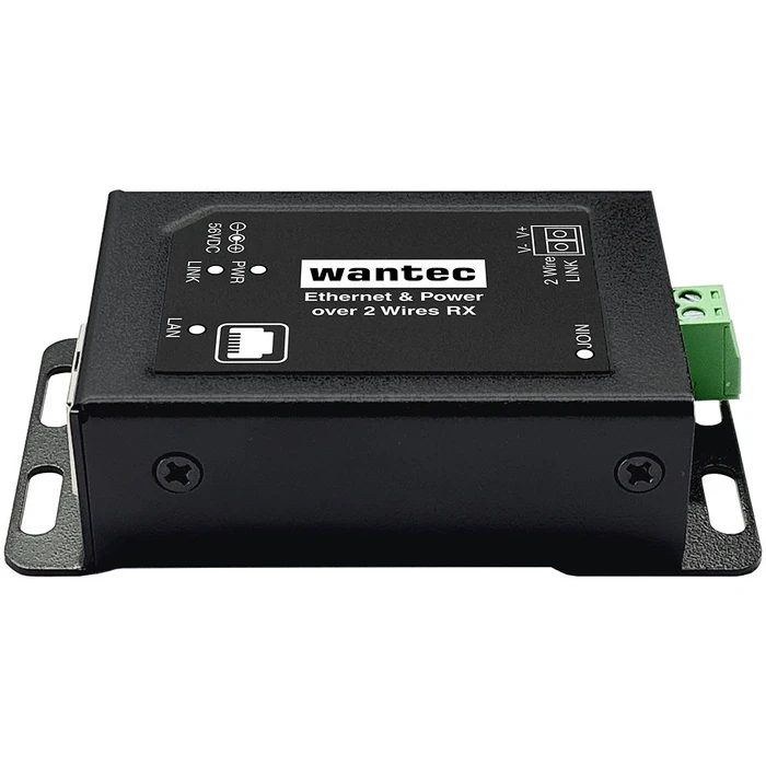 PoE Adapter Wantec 2wIP E PoE-screw terminal switch side/transmitter