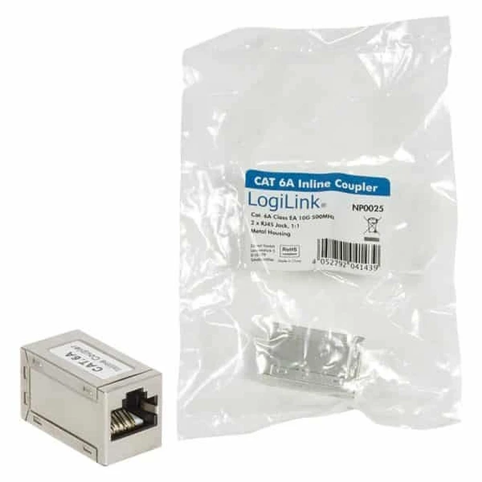 Αντάπτορας Δικτύου Logilink connector 1:1 Cat.6A STP, metal housing