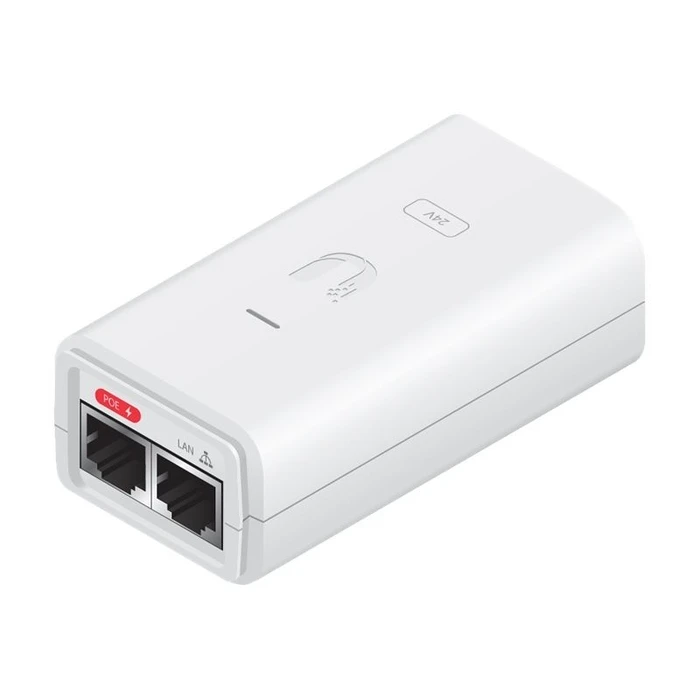 PoE Injector Ubiquiti 24VDC, 7W, Gigabit Port, weiss