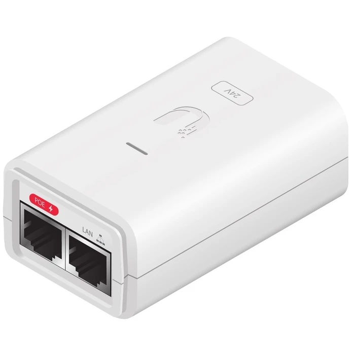 PoE Injector Ubiquiti 24VDC, 7W, Gigabit Port, weiss