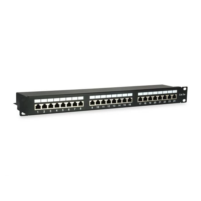 Patch Panel Equip 24x RJ45 Cat5e 19" 1HE Black