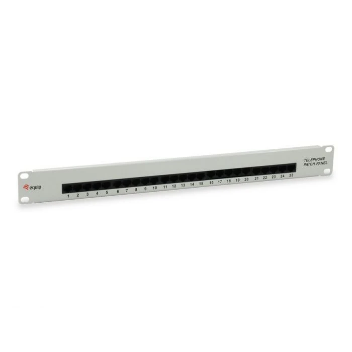 Patch Panel Equip 25x RJ45 Cat3 19" 1HE ISDN gray