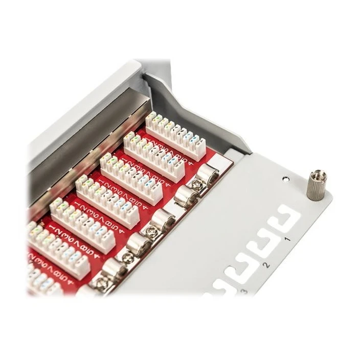Patch Panel Digitus Cat.6A, shielded, 12-Port, 10", gray