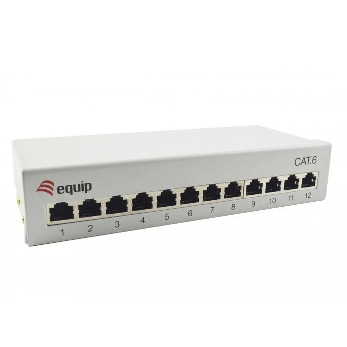 Patch Panel Equip 12x RJ45 Cat6 Desktop gray