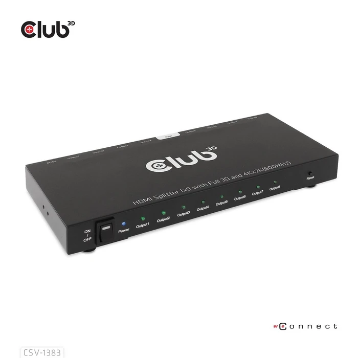 HDMI Splitter Club 3D 1 input -> 8 outputs 4K60Hz UHD