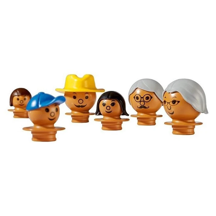 Τουβλάκια Plasticant Mobilo Figuren braun 128 6tlg. 3+