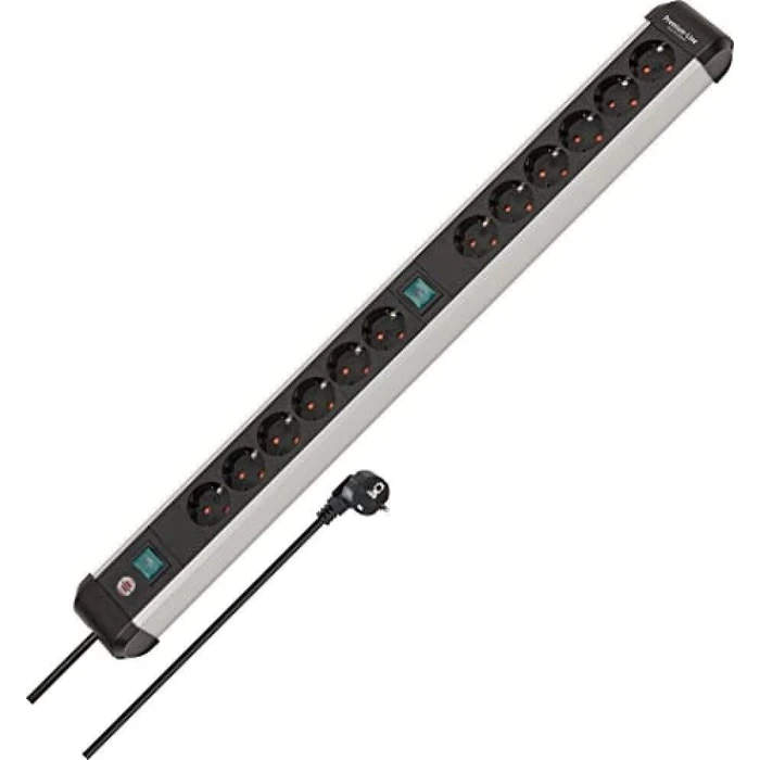 Πολύπριζο Ασφαλείας Brennenstuhl power strip Premium-ALU-Line 12-fold 3m