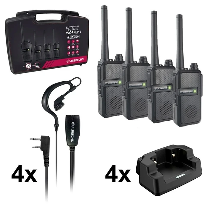 Πομποδέκτης Albrecht Tectalk Worker 3 Case 4-Pack