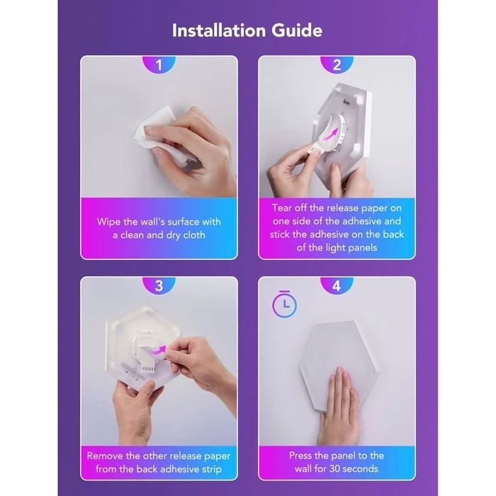 Εξάρτημα Ταινίας LED Govee Double Sided Tape 15pcs for RGBIC Light Panels H6061