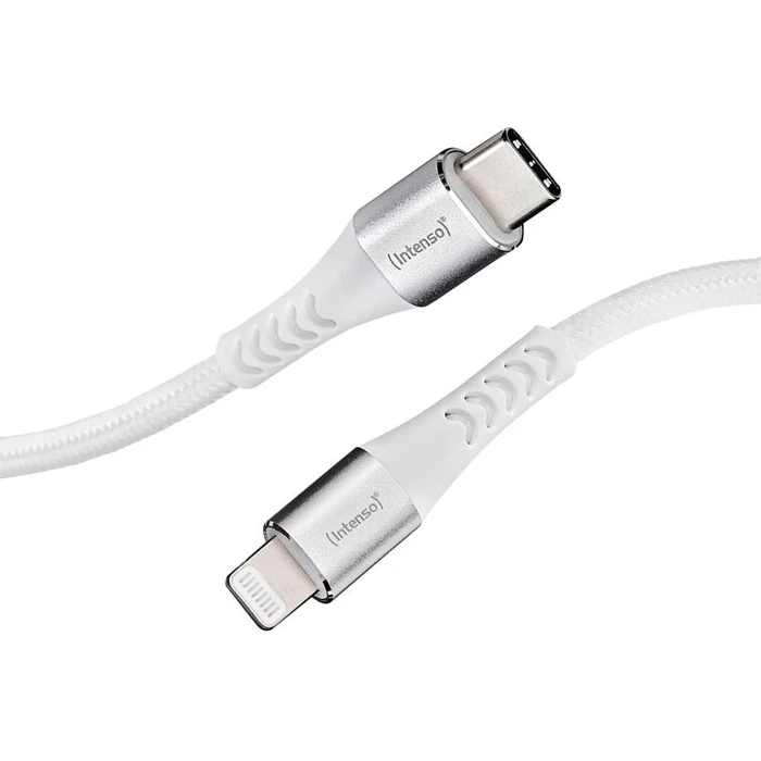 Καλώδιο USB Intenso C315L Nylon 1,5m white USB-C / Lightning 60W