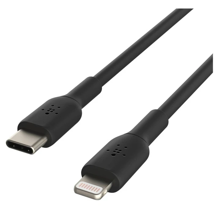 Καλώδιο USB Belkin Lightning/USB-C 1m PVC, mfi certified, black