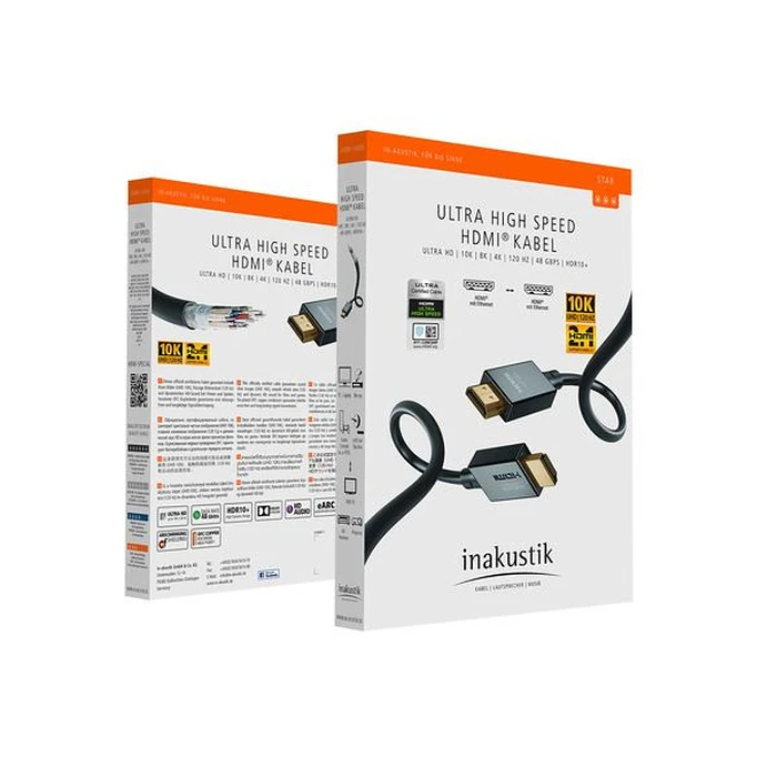 Καλώδιο HDMI Inakustik Star II HDMI2.1 48G 2,0m