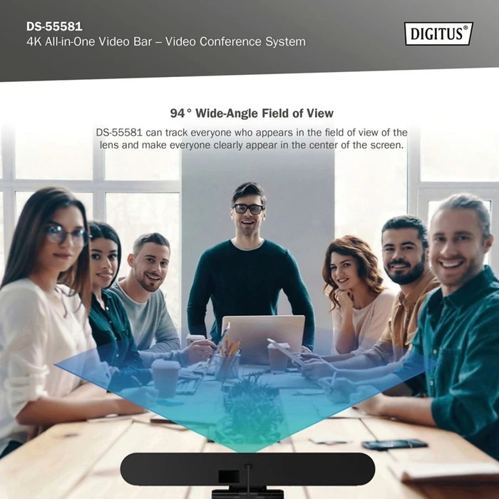 Σύστημα Συνδιάσκεψης Digitus All-In-One VideoBar Mini 4K ePTZ