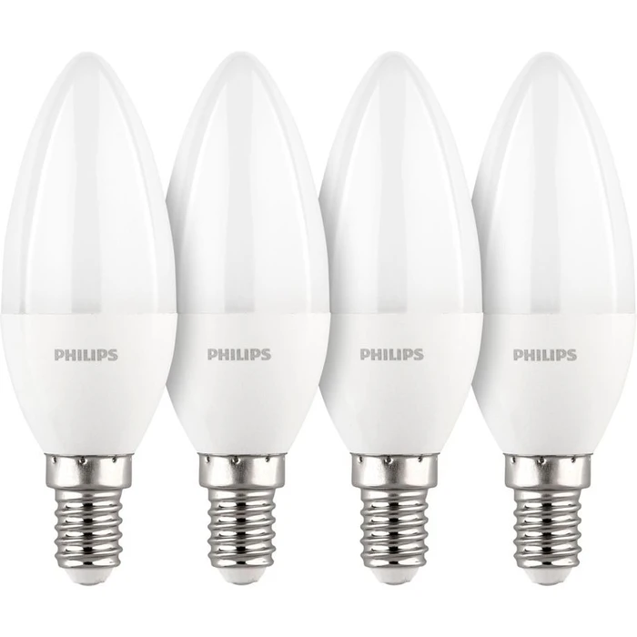 Λάμπα LED Philips E14 4-pack candle 40W 2700K
