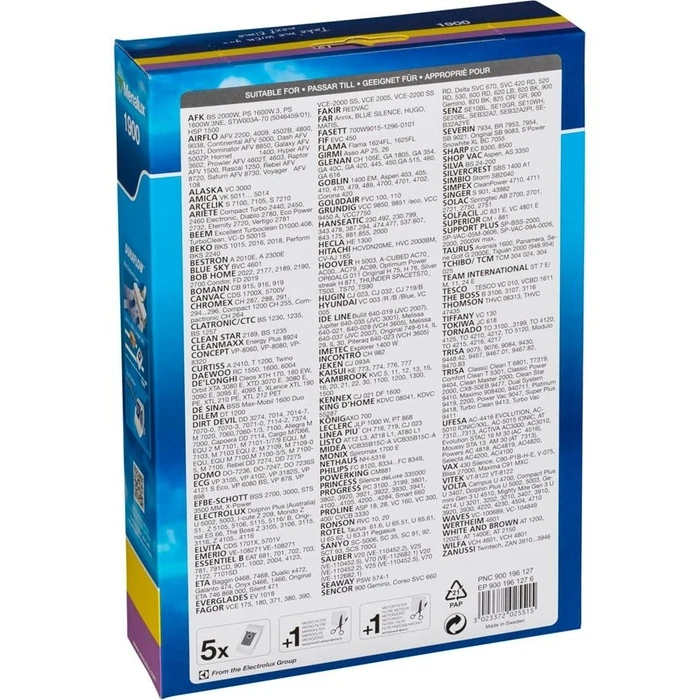 Σακούλες για Ηλεκτρική Σκούπα Menalux 1900