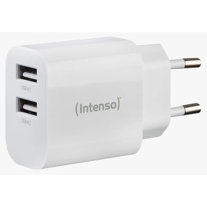 Φορτιστής Πρίζας Intenso W24AA 2x USB-A 24W white