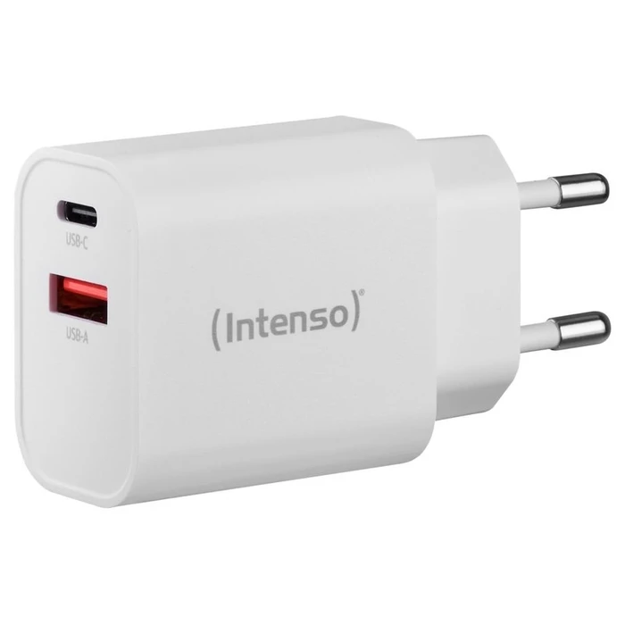 Φορτιστής Πρίζας Intenso W30AC 1x USB-A 1x USB-C 30W white
