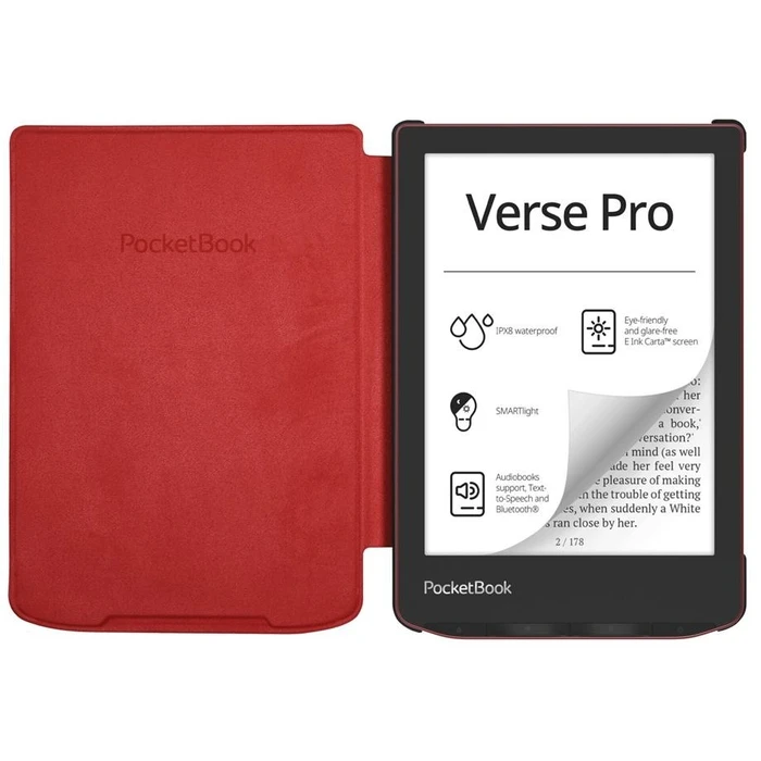 Θήκη Ebook PocketBook Shell - Red Cover for Verse / Verse Pro