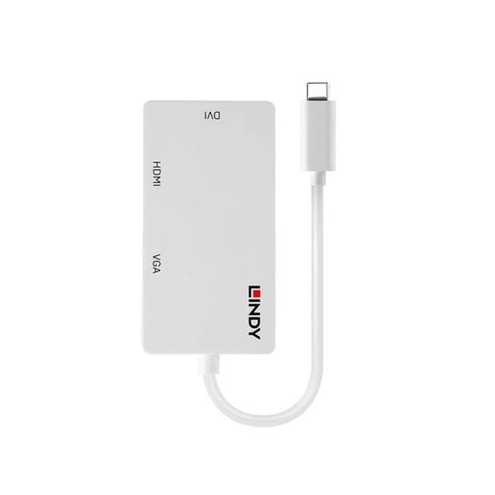Docking Station Lindy - external video adapter - VL100 - white