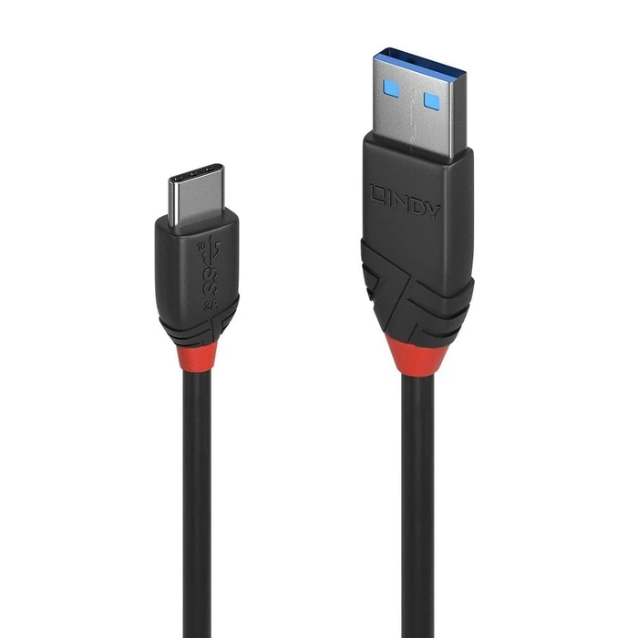 Καλώδιο USB Lindy Black Line 24 pin USB-C to USB Type A - 50 cm