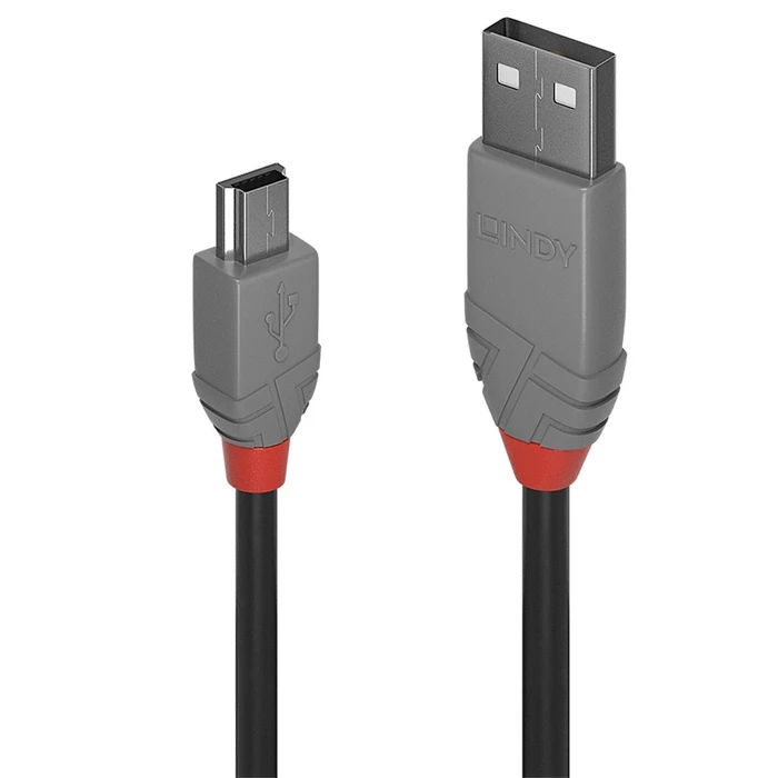 Καλώδιο USB Lindy Anthra Line to mini-USB Type B - 2 m