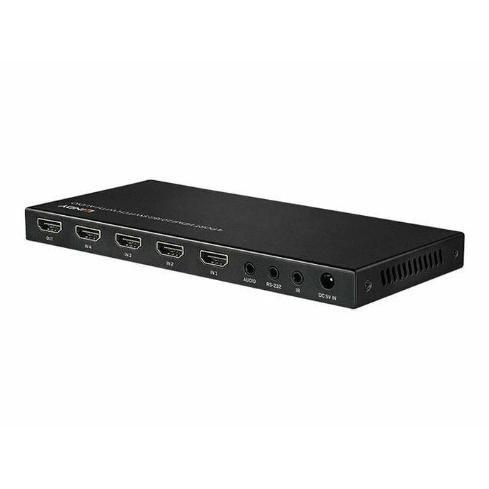 HDMI Switch Lindy 2.0 18G with Audio - video/audio - 4 ports