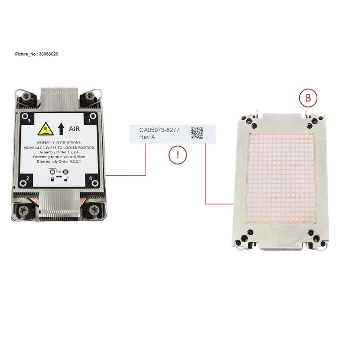 Ψύκτρα CPU Fujitsu COOLER KIT FOR 2ND