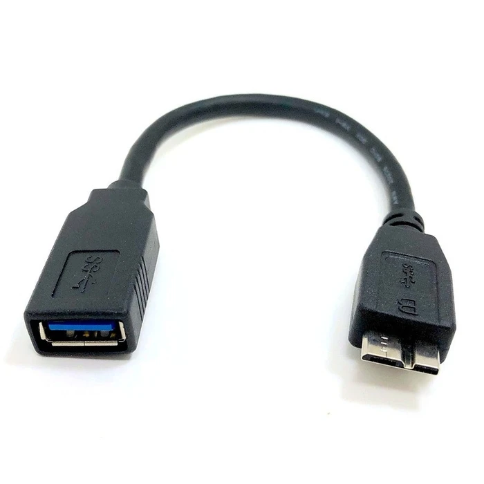 Αντάπτορας USB Powertech σε Micro B USB CAB-U155, 5Gbps, 0.3m, μαύρος